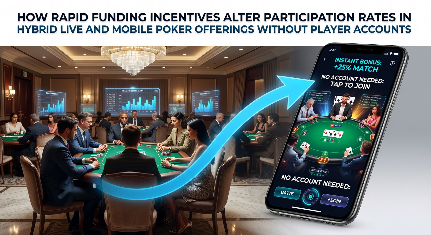 Hybrid poker platforms showing instant funding options connecting mobile cash tables with live dealer tournaments in account-free environments