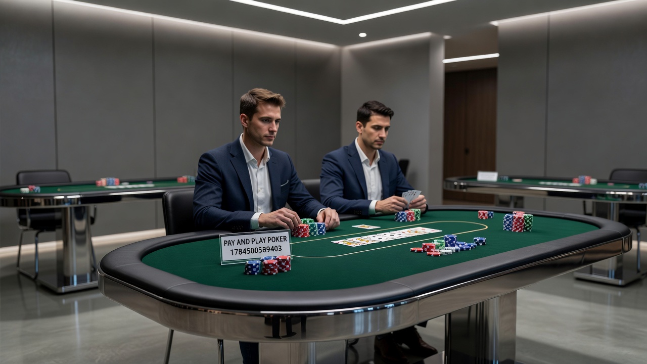 Live dealer poker table integrated with mobile pay and play options and tournament lobby