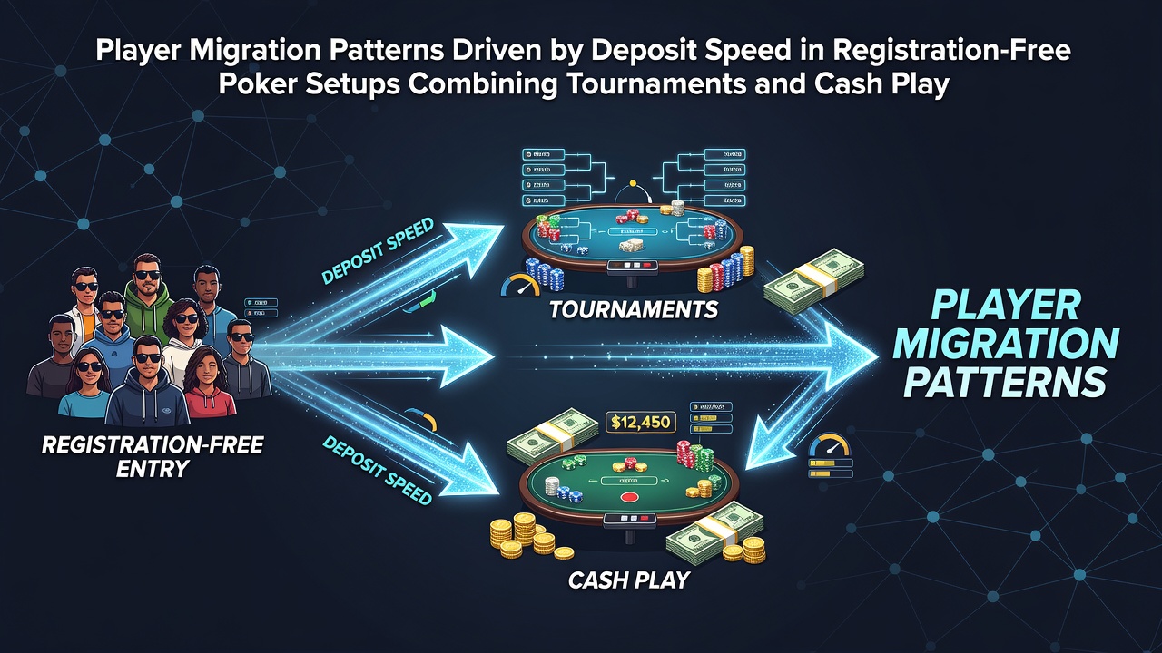 Players shifting between cash tables and tournaments on mobile poker platforms with instant deposits