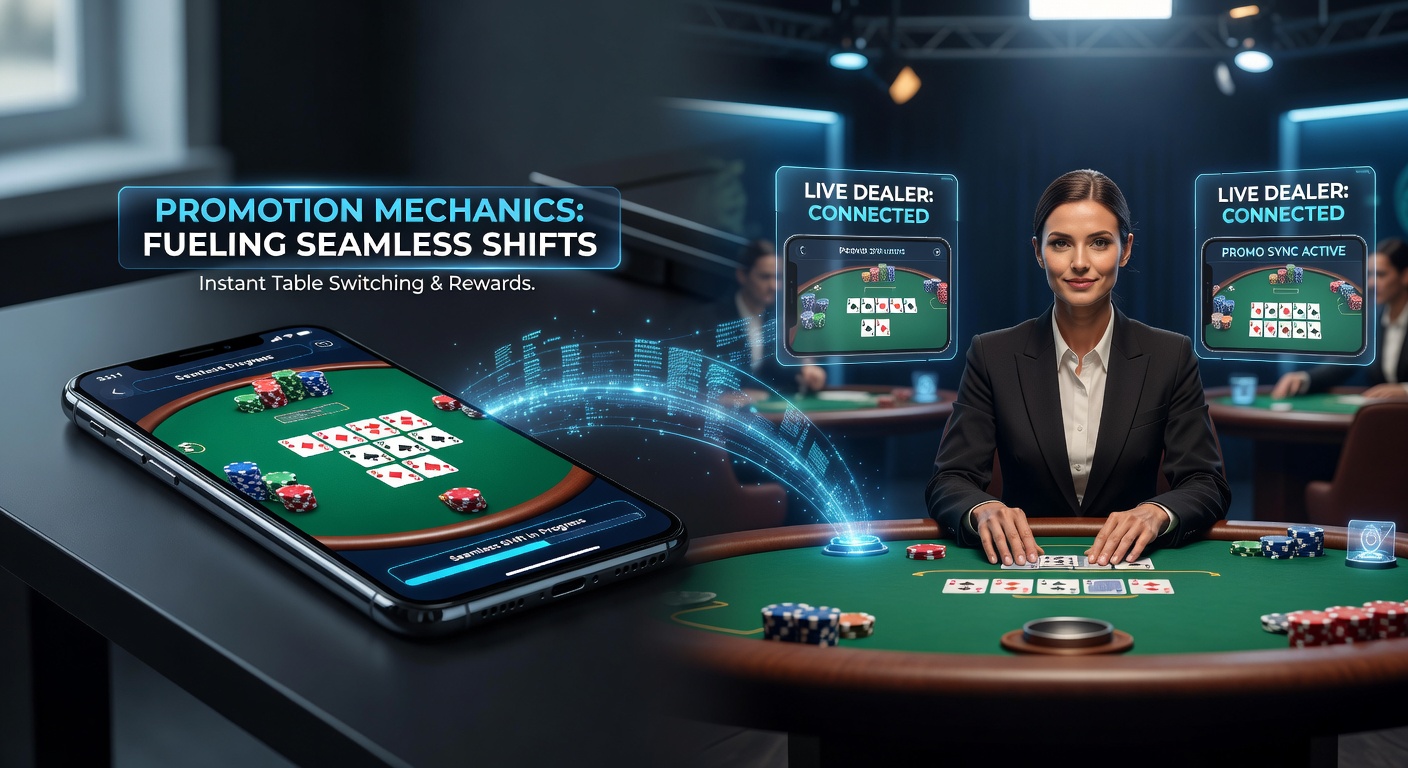 Live dealer poker tournament screen on mobile device illustrating instant entry from cash game