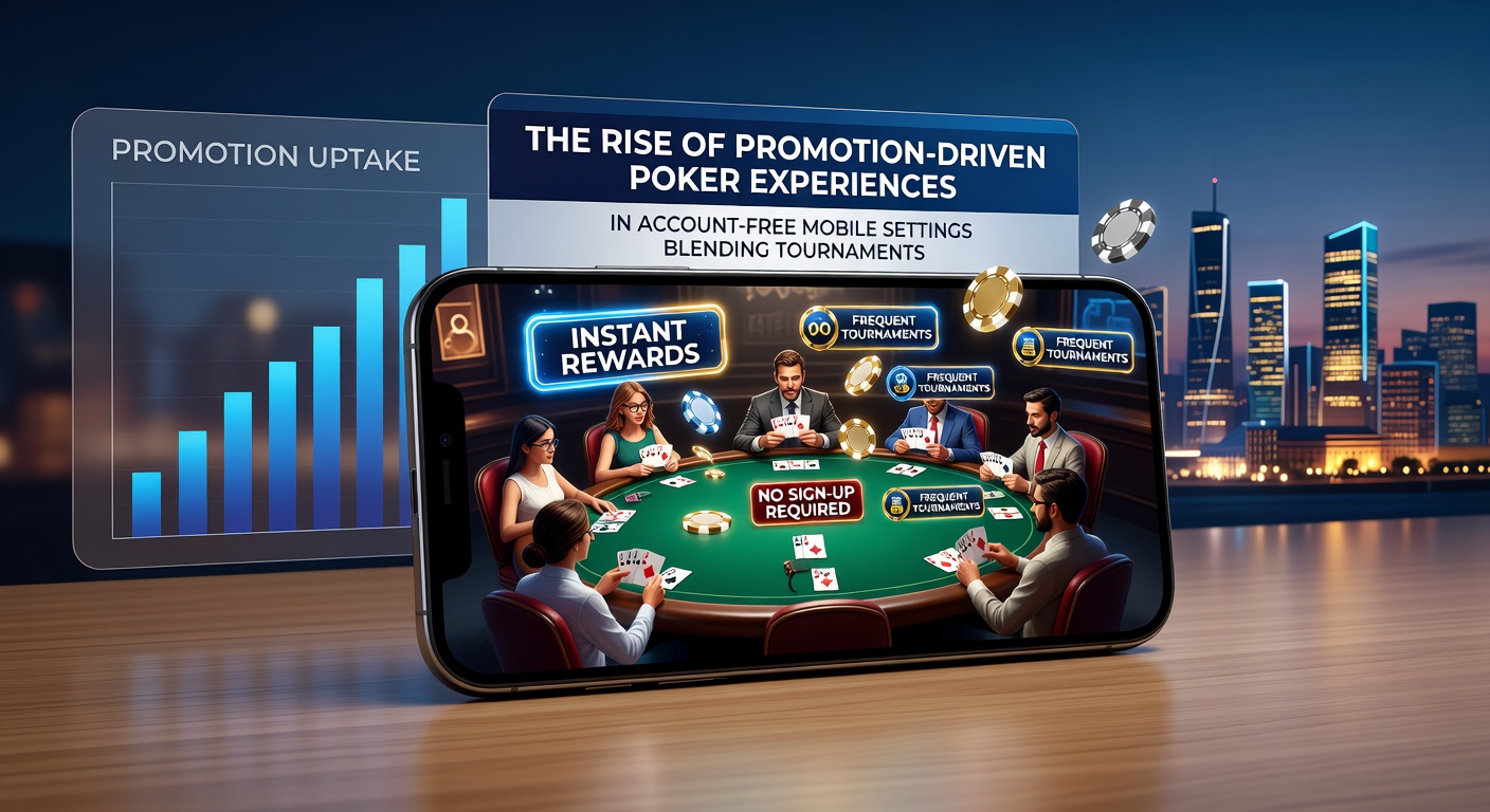 Split-screen view of a mobile poker app displaying a running tournament alongside an active cash game table with promotion overlays