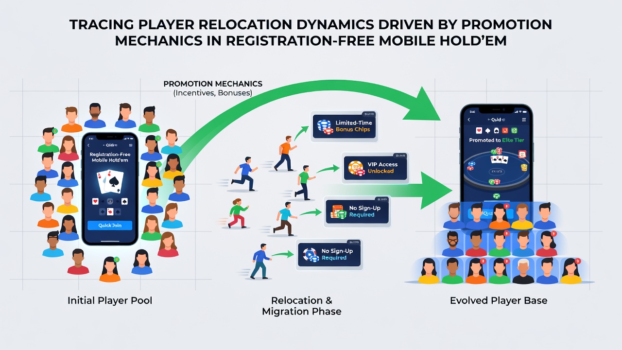 Analytics dashboard showing player movement between cash games and tournaments on mobile poker platforms